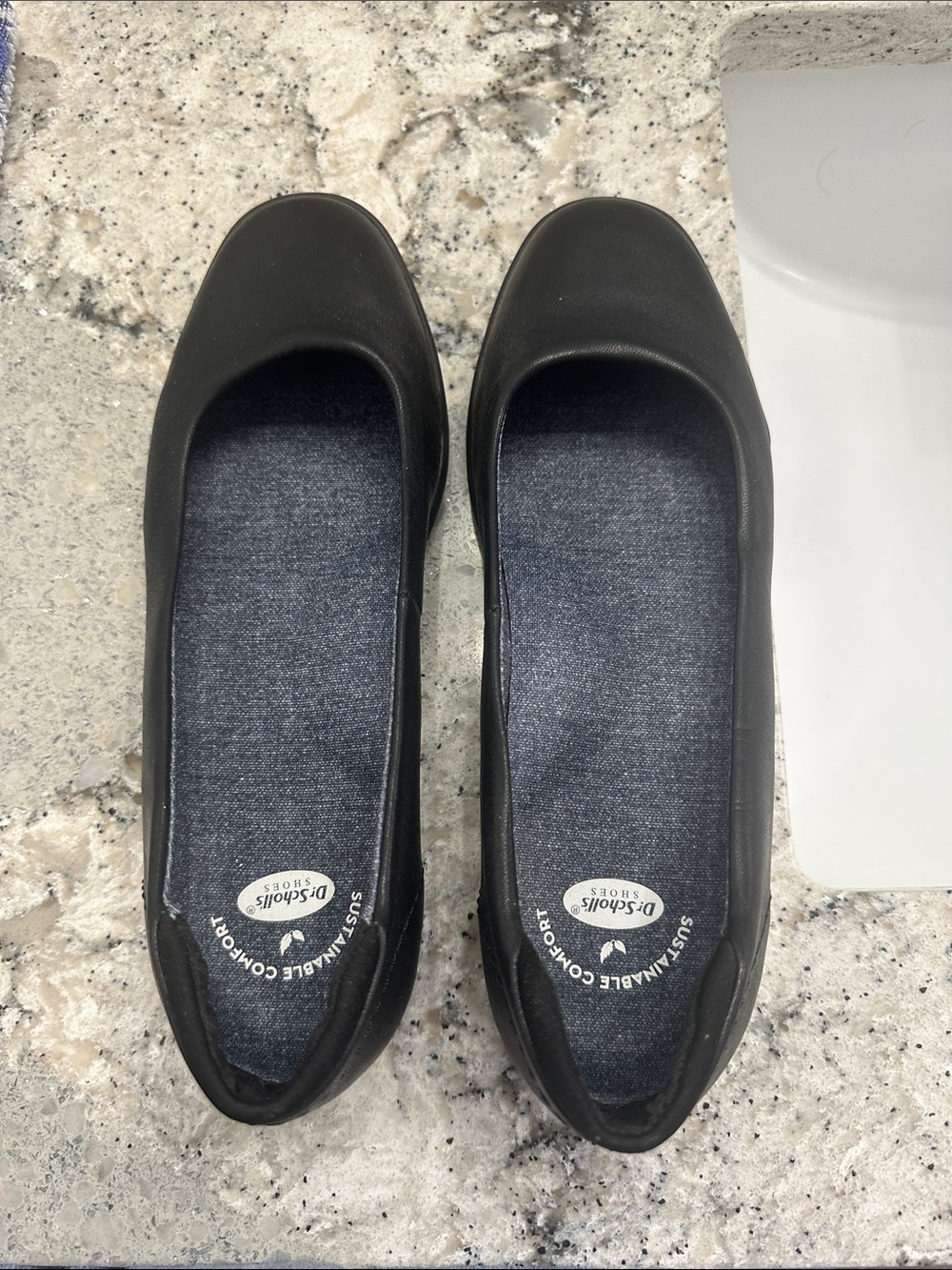 Dr. Scholl's Women's Black Slip-On Ballet Flats - Picture 2 of 3